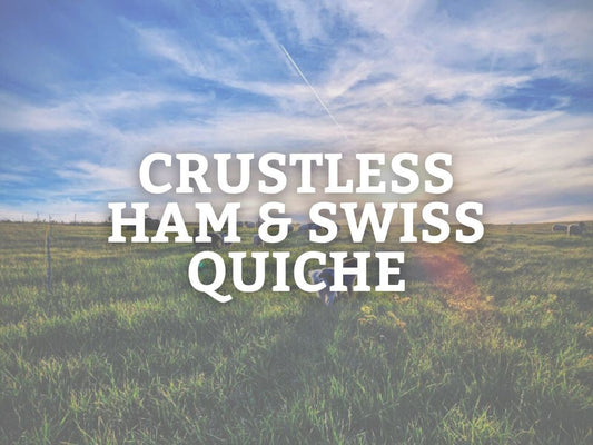 Crustless Ham and Swiss Quiche