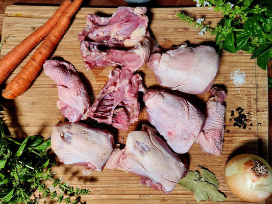 Pasture Raised, Free Range Chicken Necks and Backs