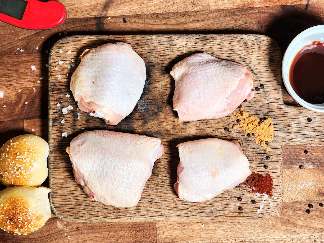 Pasture Raised, Free Range Chicken Thighs