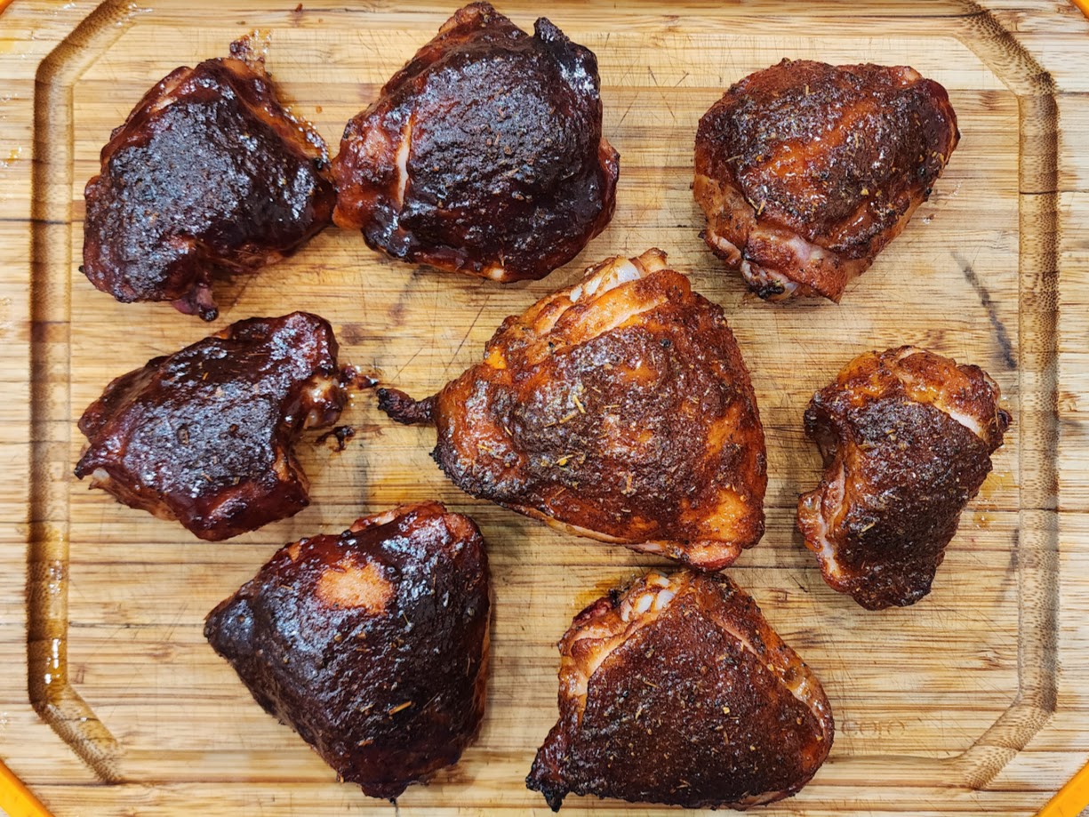 Pasture Raised, Free Range Chicken Thighs BBQ