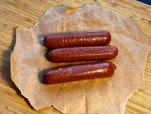 Grass Fed and Finished, Natural Recipe Beef Hot Dogs