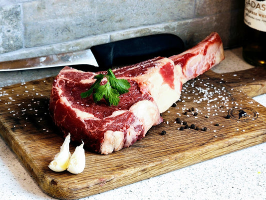 Grass Fed and Finished Beef Tomahawk Steak